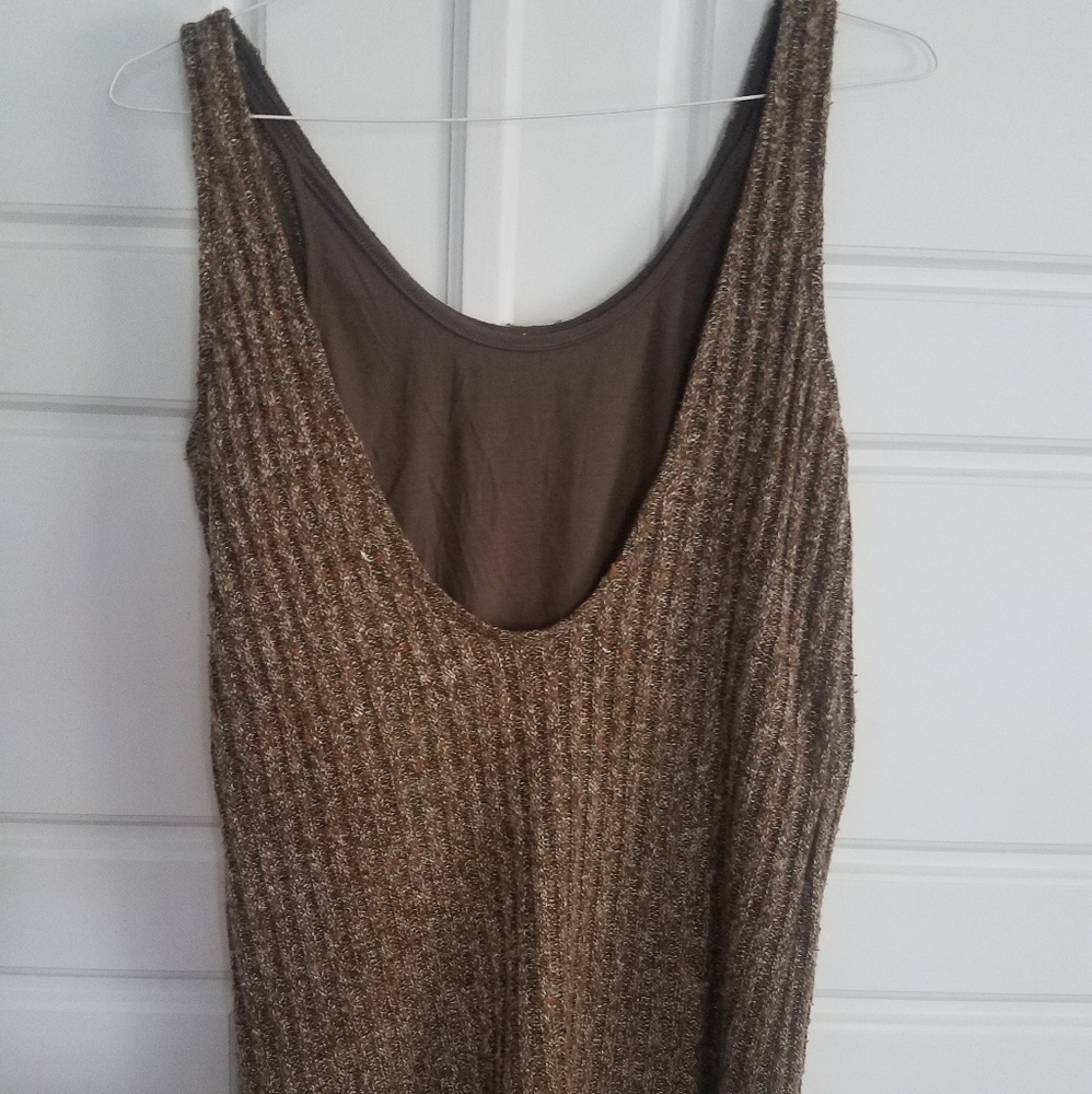Low back sweater dress